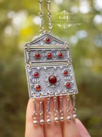Колье этно серебро 925