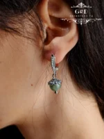 Серьги этно серебро 925