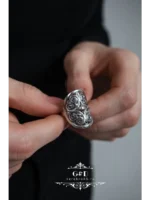 Кольцо этно Кубачинские мастера серебро 925