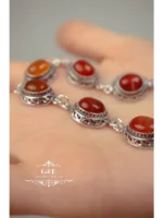 браслет с сердоликом 925 пробы — изображение 4