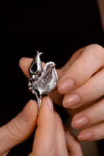 Серебряная брошь 925 пробы — изображение 3