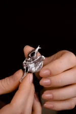 Серебряная брошь 925 пробы — изображение 4