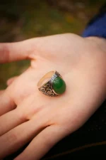 кольцо кавказ серебро - Сердолик, 15