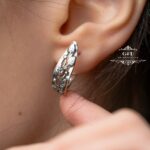 Ювелирные серьги ручной работы из серебра 925 пробы