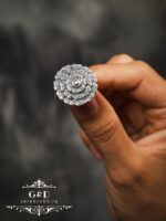 серебряное кольцо розочка — изображение 4