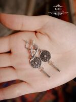 Ювелирные серьги висячие серебро 925 проба — изображение 3