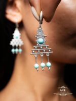Этно серьги.серьги ручной работы из серебра — изображение 5