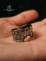 кольцо день ночь серебряный — изображение 8