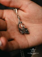 серебряный кулон с лунным камнем — изображение 3