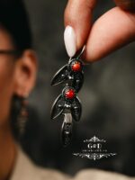 ювелирные серьги с кораллом — изображение 2