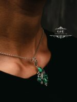 кулон серебряный с хризопразом — изображение 2