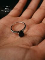 серебряное кольцо капля — изображение 2
