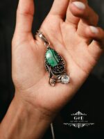 Кулон с малахитом.Подвеска — изображение 5