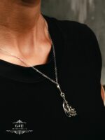 серебряный кулон с лунным камнем — изображение 2