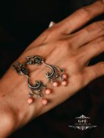 серьги с розовым кораллом — изображение 4