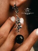 серьги с агатом — изображение 2