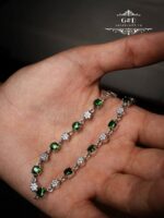 тонкий ювелирный браслет с циркониями — изображение 4