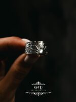 кольцо день ночь серебряный — изображение 7