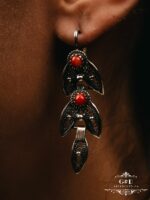 ювелирные серьги с кораллом — изображение 5