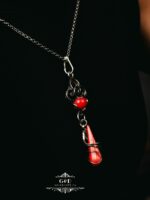 серебряный кулон с кораллом — изображение 4