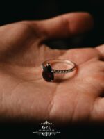 серебряное кольцо капля КРАСНЫЙ — изображение 9