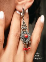 серьги с кораллом — изображение 4