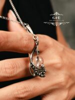 серебряный кулон с лунным камнем — изображение 5