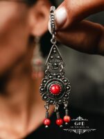 серьги с кораллом — изображение 5