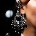 Этно серьги.серьги ручной работы из серебра