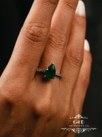 кольцо капля из серебра — изображение 8