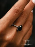 серебряное кольцо капля — изображение 9