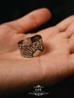 кольцо день ночь серебряный — изображение 2