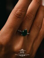 кольцо капля из серебра — изображение 9