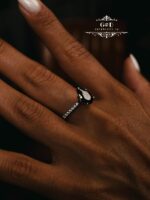 серебряное кольцо капля КРАСНЫЙ — изображение 13