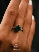 кольцо капля из серебра — изображение 12